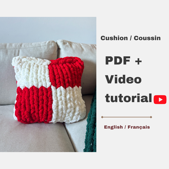 Checkerboard Pillow — PDF Pattern + Video Tutorial