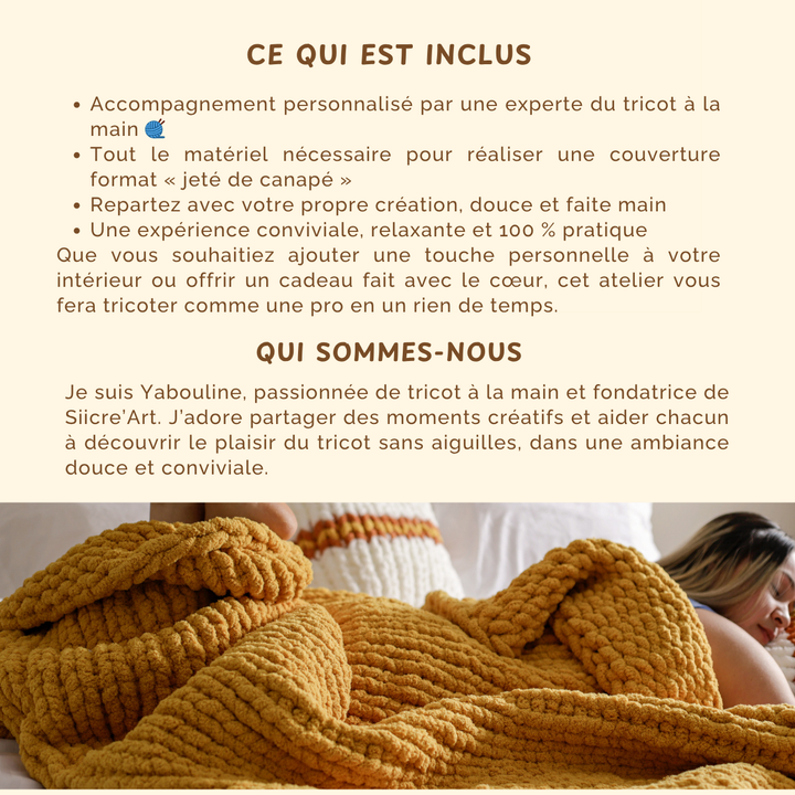Hand Knitting Workshop - Basic Pattern Blanket