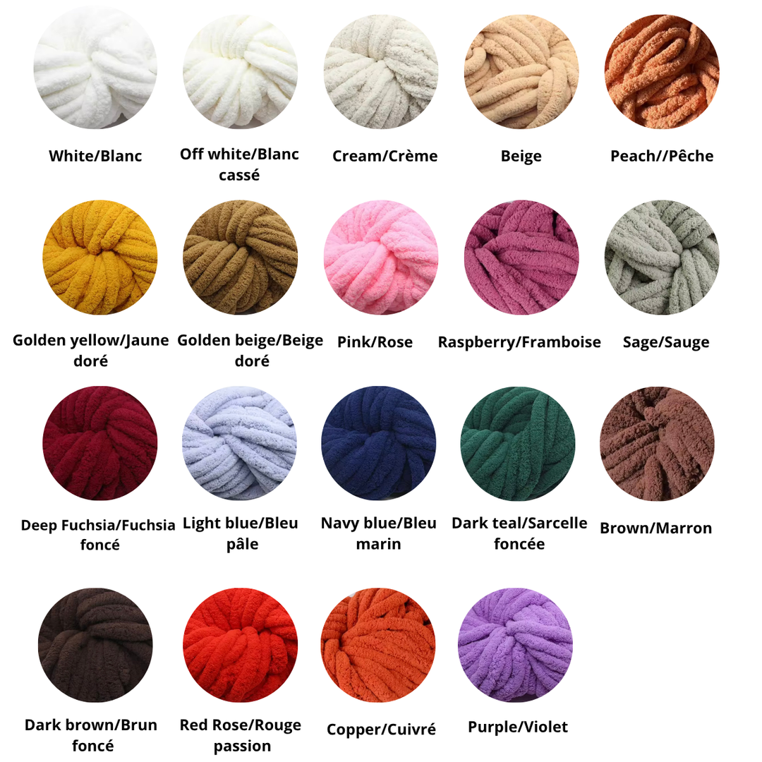 “Double Garter” Blanket – Hand-knitted without needles