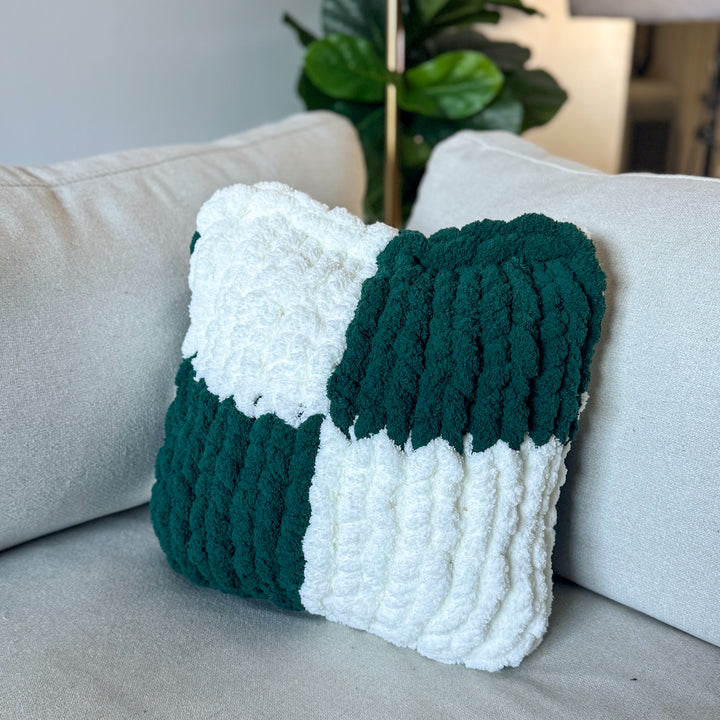 Checkerboard Pillow — PDF Pattern + Video Tutorial