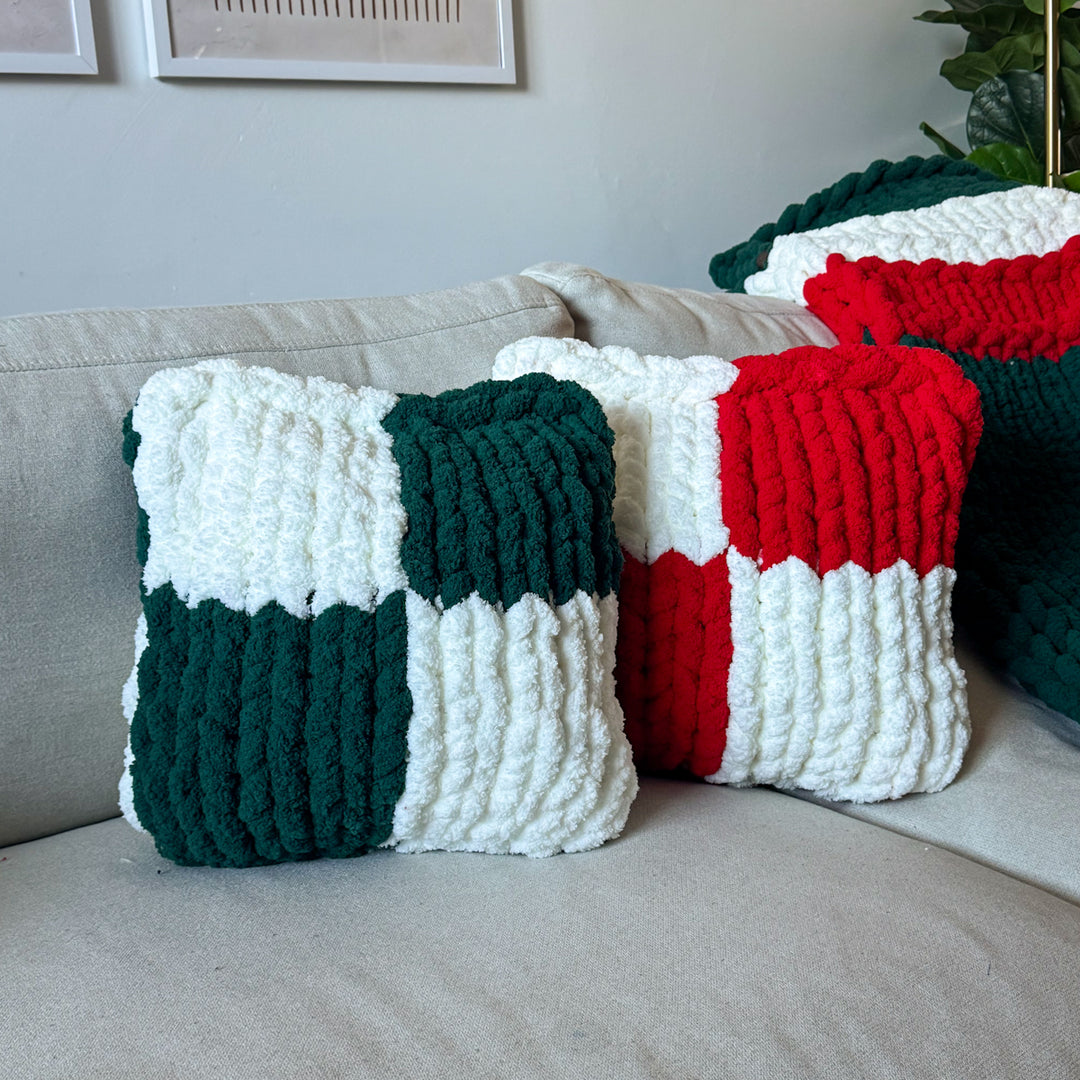 Checkerboard Pillow — PDF Pattern + Video Tutorial